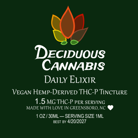 Daily Elixir - Vegan THC-P Tincture (45 mg)